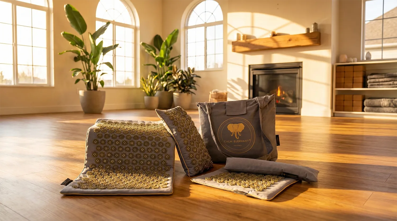 Akupressurmatte für natürliche Entspannung & Schmerzlinderung von CALM ELEPHANT
