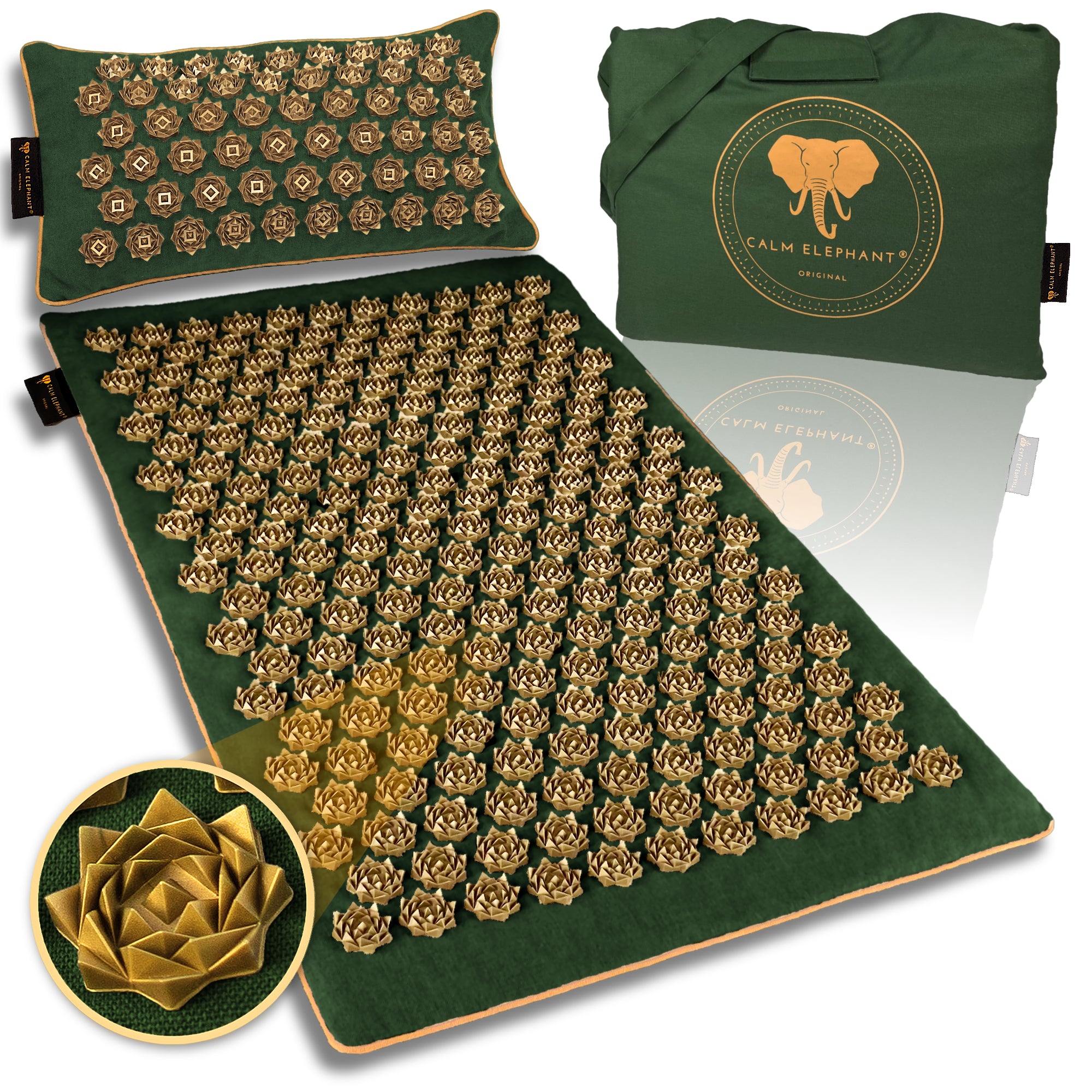 Tapis d'acupression | PURE ECO lot de 3 - vert