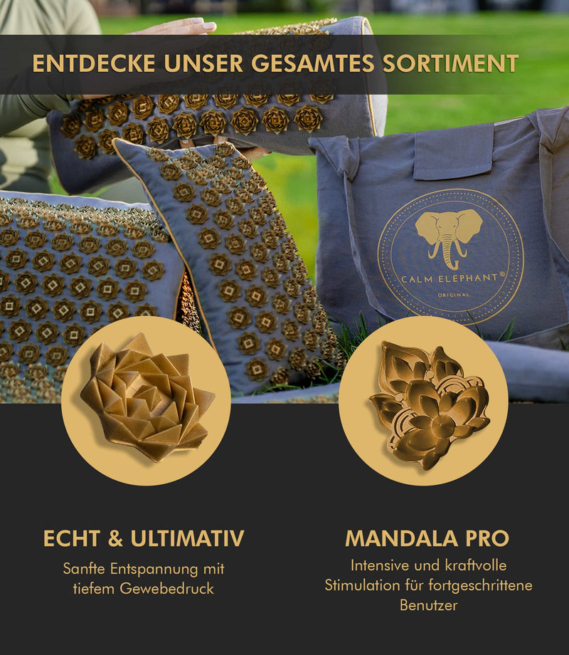 Premium 2in1 Akupressur Kissen für Stressabbau und Entspannung, ergonomisches Design, nachhaltig und hautfreundlich.