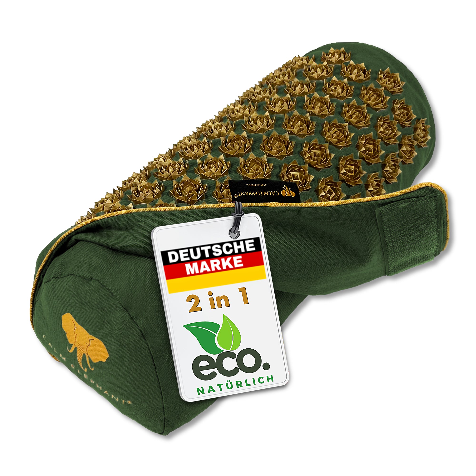 Coussin d'acupression 2 en 1 - vert