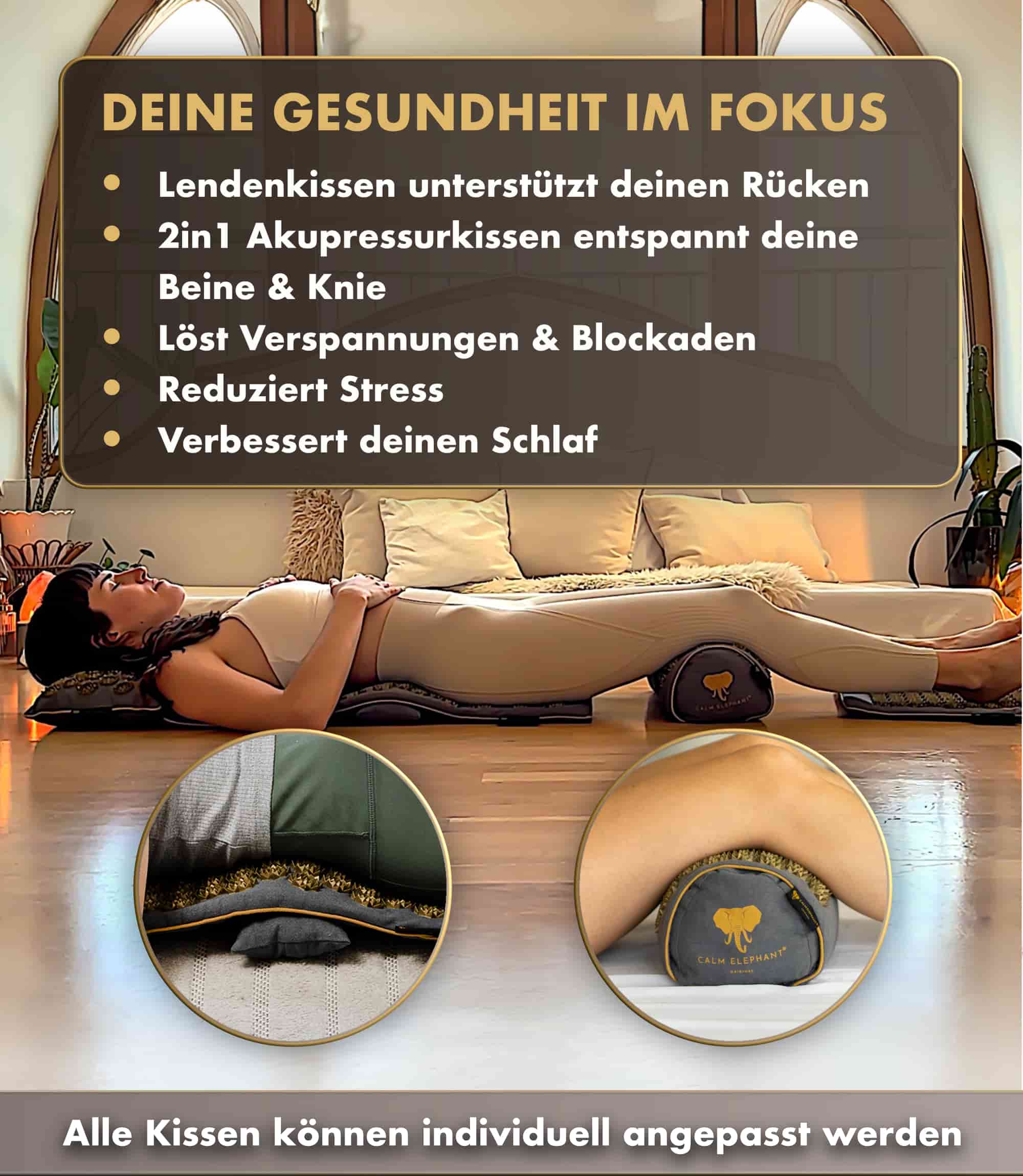 Tapis d'acupression | ULTIMATE lot de 6 - gris