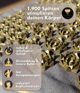 Innovatives 2in1 Akupressur Kissen mit 1.900 Spitzen für besseren Schlaf und Stressabbau.