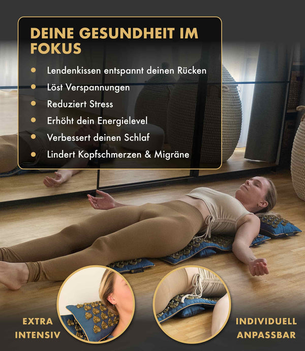 Gesundheit im Fokus - Premium Akupressurmatte Intensiv von Calm Elephant