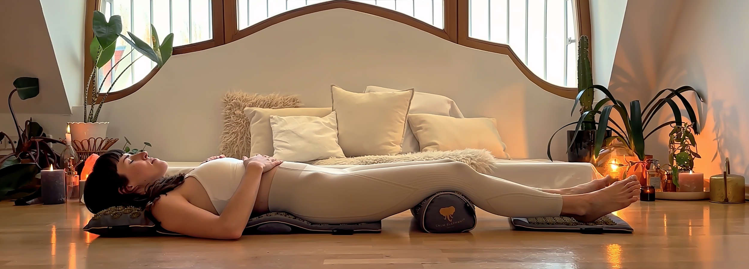 Das Calm Elephant  Akupressurmatte Ultimate-Set. 